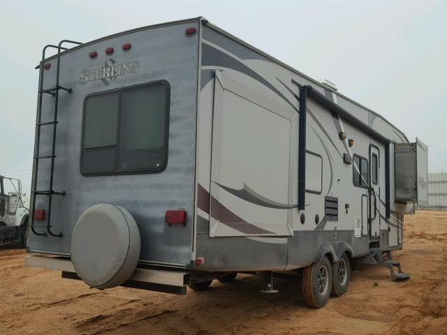 4X4FWCH23CV025704 - 2012 TRAV TRK CAMPER GRAY photo 4