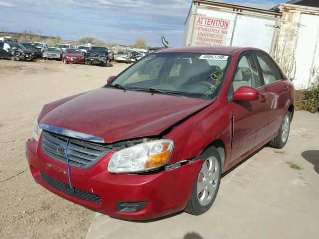 KNAFE121185539679 - 2008 KIA SPECTRA EX RED photo 2