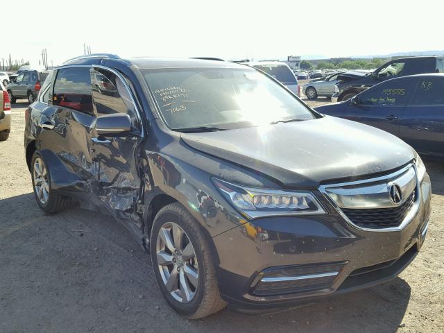 5FRYD4H86FB017063 - 2015 ACURA MDX ADVANC CHARCOAL photo 1