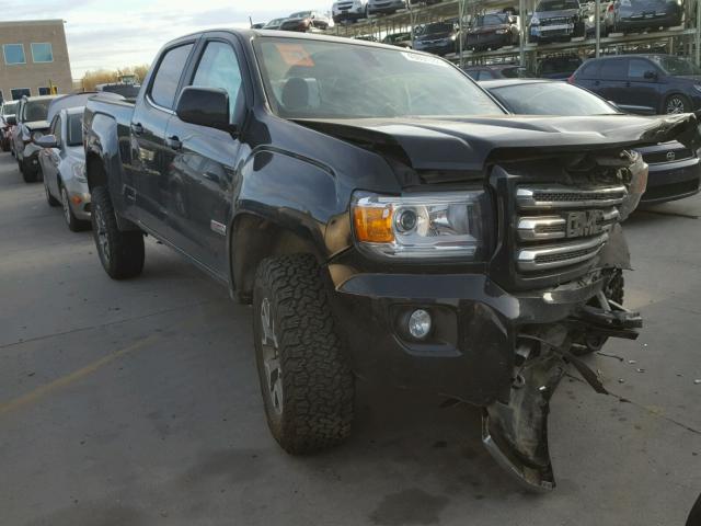 1GTP6CE15H1252803 - 2017 GMC CANYON SLE BLACK photo 1