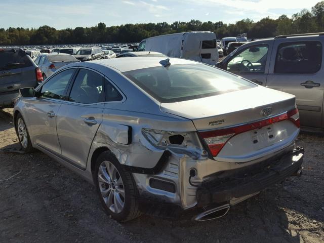 KMHFG4JG5CA187173 - 2012 HYUNDAI AZERA GLS SILVER photo 3