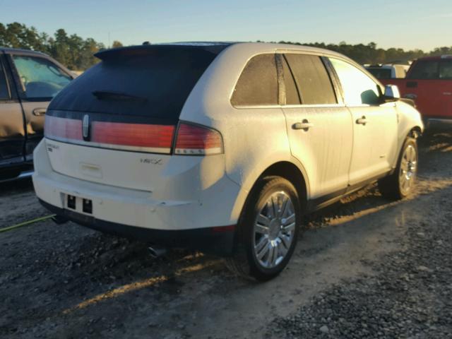 2LMDU68C38BJ23731 - 2008 LINCOLN MKX WHITE photo 4