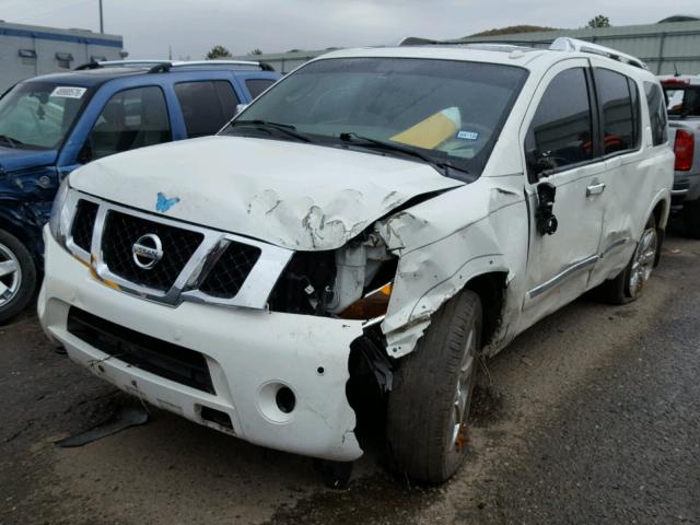 5N1BA0NC9AN608866 - 2010 NISSAN ARMADA SE WHITE photo 2