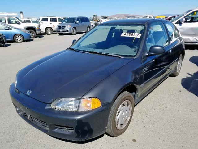 2HGEH2363RH519628 - 1994 HONDA CIVIC DX GRAY photo 2