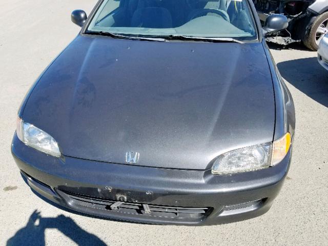 2HGEH2363RH519628 - 1994 HONDA CIVIC DX GRAY photo 7