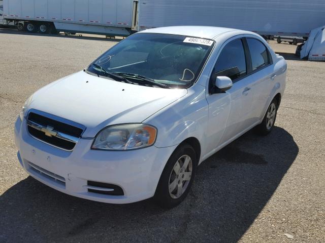 KL1TD5DE1BB225336 - 2011 CHEVROLET AVEO LS WHITE photo 2