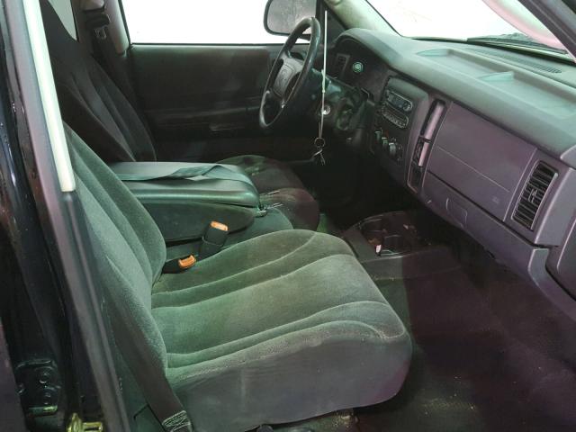 1D7HL48N54S787920 - 2004 DODGE DAKOTA QUA BLACK photo 5