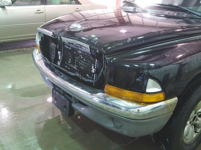 1D7HL48N54S787920 - 2004 DODGE DAKOTA QUA BLACK photo 9