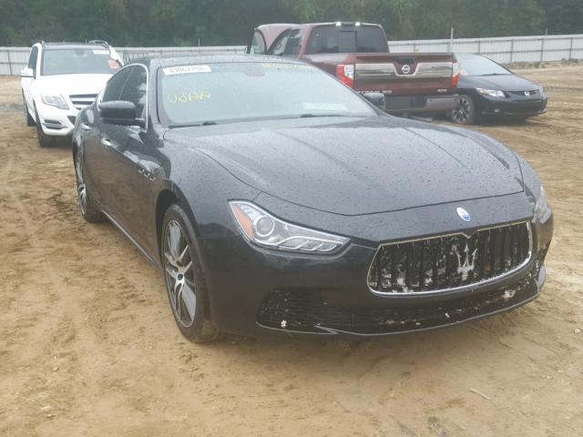 ZAM57XSA3E1117049 - 2014 MASERATI GHIBLI BLACK photo 1