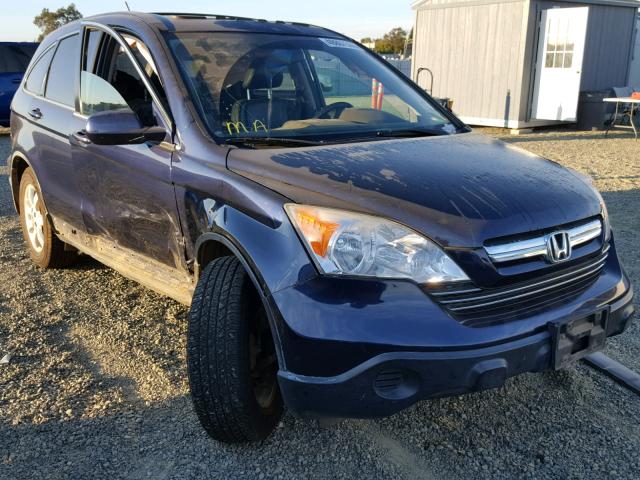 JHLRE38787C035957 - 2007 HONDA CR-V EXL BLUE photo 1