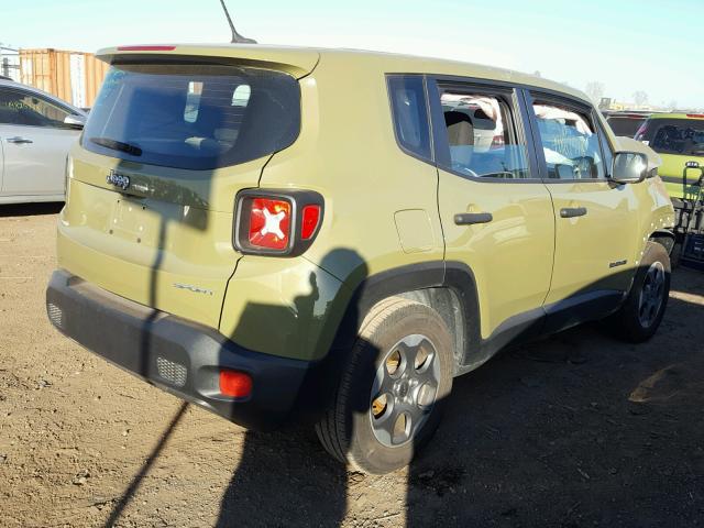 ZACCJAAT7FPB91914 - 2015 JEEP RENEGADE S 绿色 照片 4