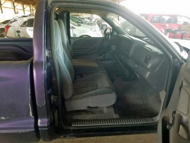 1B7FL26P6WS742871 - 1998 DODGE DAKOTA BLUE photo 5