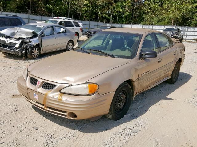 1G2NF52T71M538587 - 2001 PONTIAC GRAND AM S GOLD photo 2