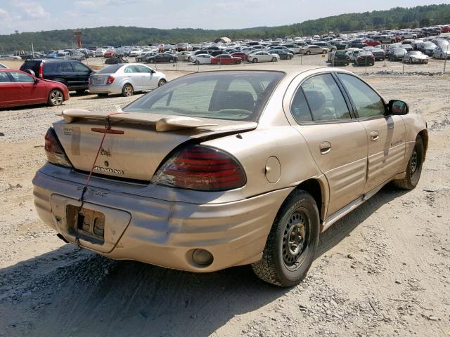 1G2NF52T71M538587 - 2001 PONTIAC GRAND AM S GOLD photo 4