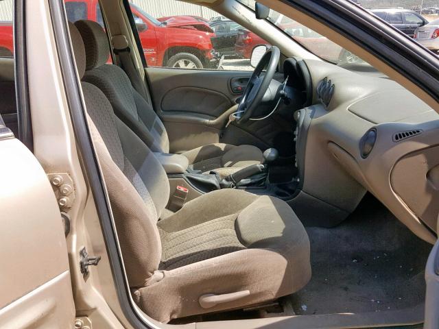 1G2NF52T71M538587 - 2001 PONTIAC GRAND AM S GOLD photo 5