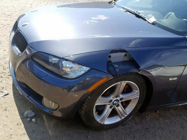 WBAWC73508E064276 - 2008 BMW 335 XI GRAY photo 9