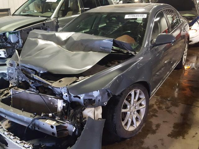 1G1ZK577494193642 - 2009 CHEVROLET MALIBU LTZ GRAY photo 2