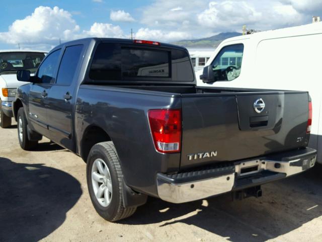 1N6AA0ED7BN304863 - 2011 NISSAN TITAN S GRAY photo 3