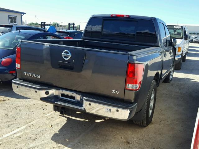 1N6AA0ED7BN304863 - 2011 NISSAN TITAN S GRAY photo 4