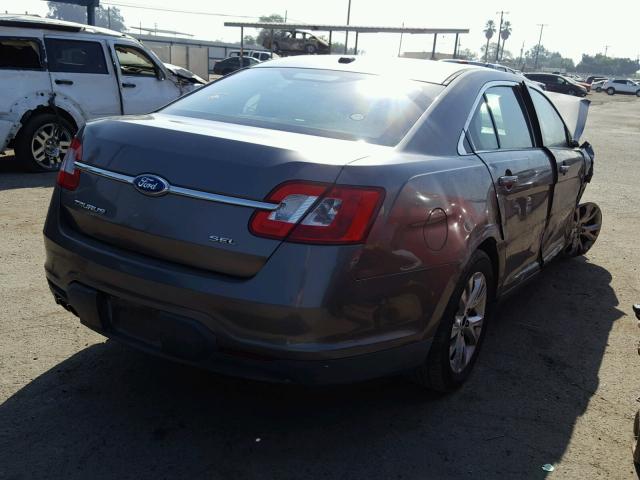 1FAHP2EWXBG163925 - 2011 FORD TAURUS SEL CHARCOAL photo 4