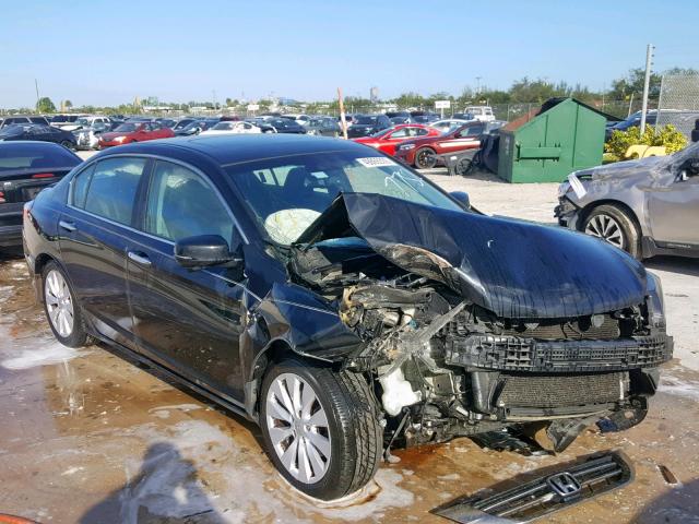 1HGCR2F81DA037782 - 2013 HONDA ACCORD EXL BLACK photo 1