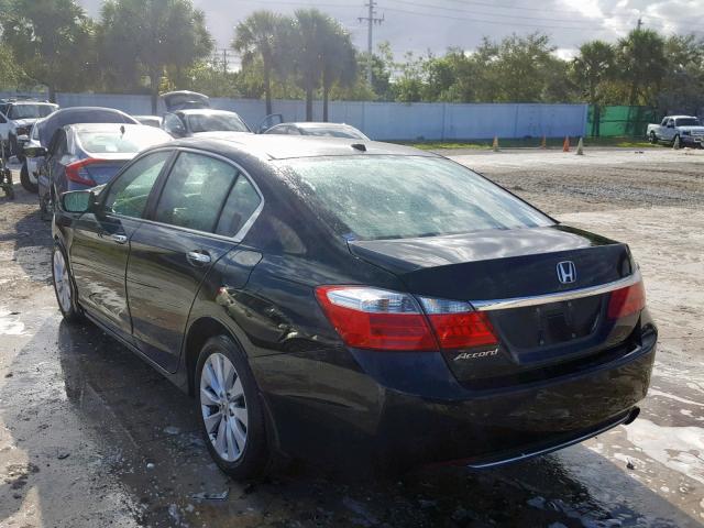 1HGCR2F81DA037782 - 2013 HONDA ACCORD EXL BLACK photo 3