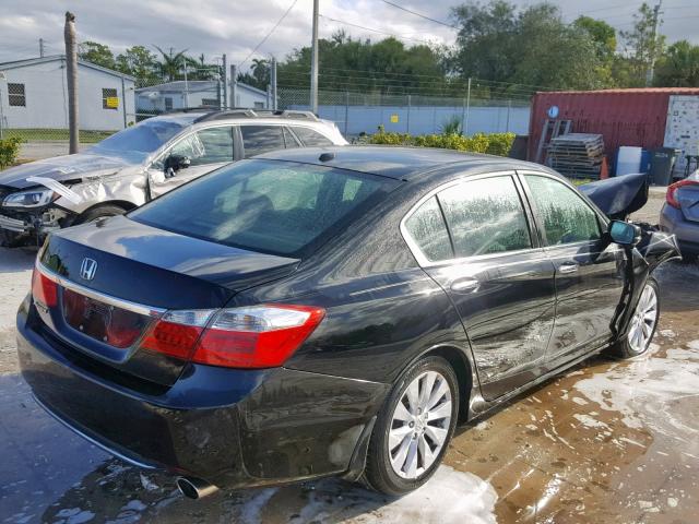 1HGCR2F81DA037782 - 2013 HONDA ACCORD EXL BLACK photo 4