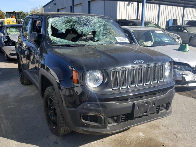 ZACCJBAW6GPE38499 - 2016 JEEP RENEGADE S BLACK photo 1