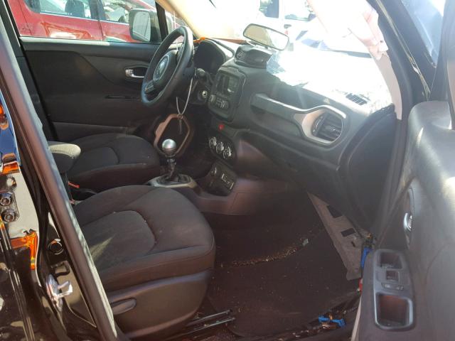 ZACCJBAW6GPE38499 - 2016 JEEP RENEGADE S BLACK photo 5