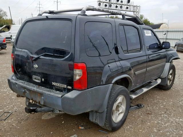 5N1ED28Y31C592800 - 2001 NISSAN XTERRA XE BLACK photo 4