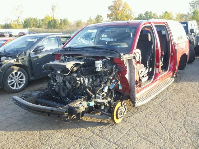 1GKS2GKC7FR273139 - 2015 GMC YUKON XL K RED photo 2