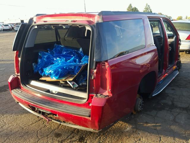 1GKS2GKC7FR273139 - 2015 GMC YUKON XL K RED photo 4