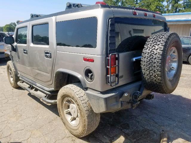 5GRGN23U43H119863 - 2003 HUMMER H2 GRAY photo 3