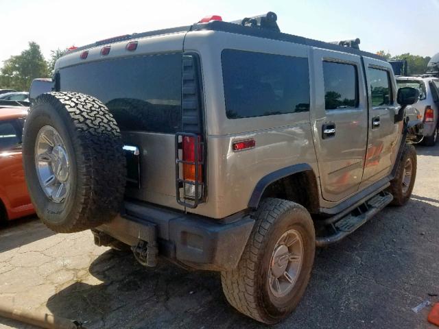 5GRGN23U43H119863 - 2003 HUMMER H2 GRAY photo 4