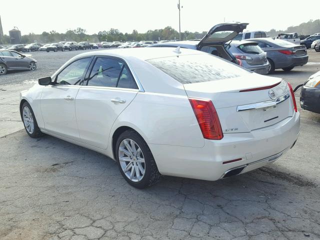 1G6AR5S38E0131976 - 2014 CADILLAC CTS LUXURY WHITE photo 3