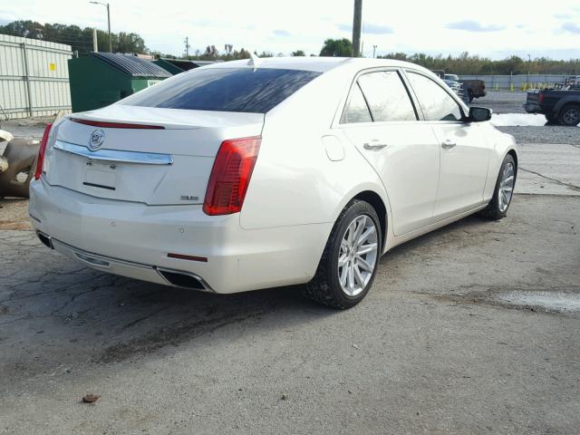 1G6AR5S38E0131976 - 2014 CADILLAC CTS LUXURY WHITE photo 4