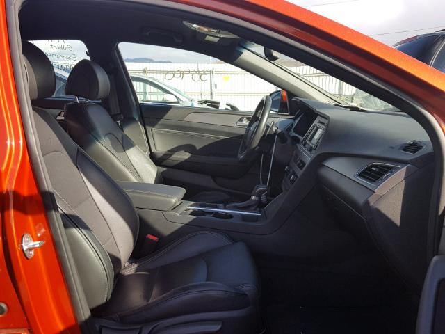 5NPE34AB8FH180120 - 2015 HYUNDAI SONATA SPO ORANGE photo 5