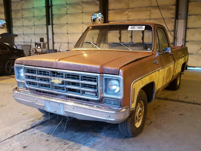 CCZ148Z210280 - 1978 CHEVROLET SCOTTSDALE BROWN photo 2