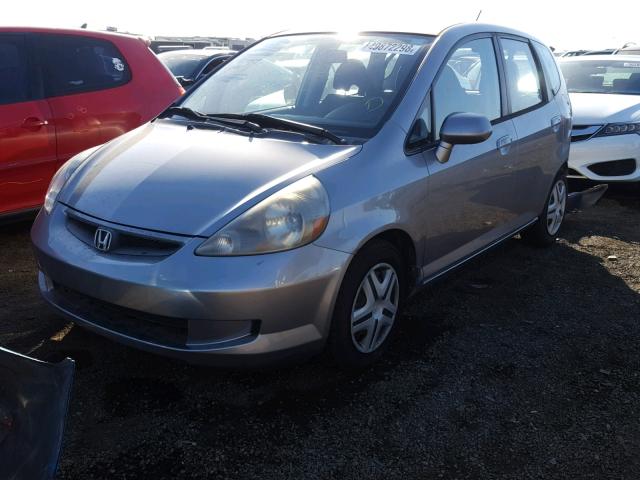 JHMGD37458S011684 - 2008 HONDA FIT GRAY photo 2