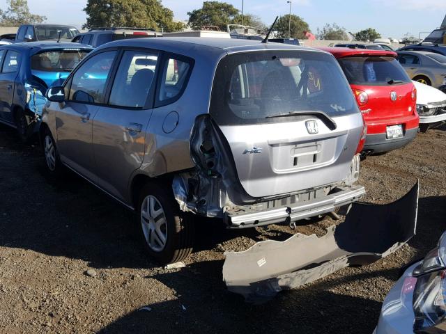 JHMGD37458S011684 - 2008 HONDA FIT GRAY photo 3