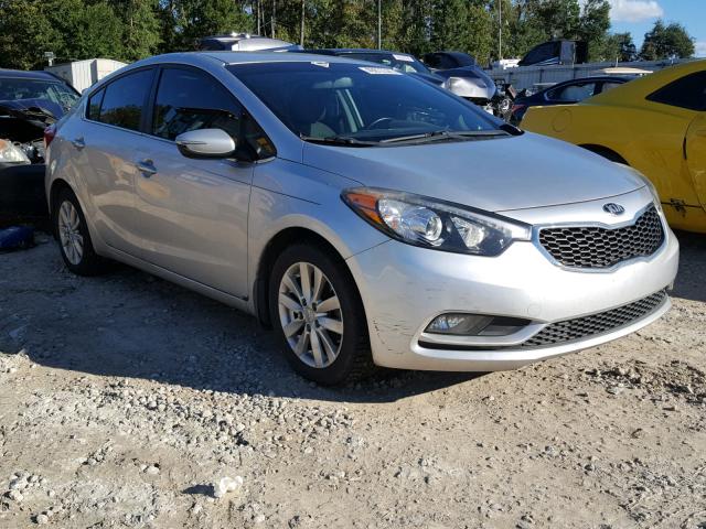 KNAFX4A8XF5261310 - 2015 KIA FORTE EX SILVER photo 1