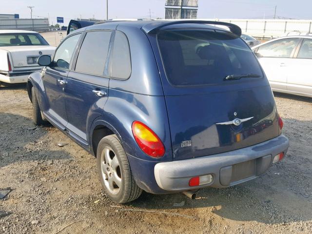 3C8FY4BB91T655463 - 2001 CHRYSLER PT CRUISER BLUE photo 3