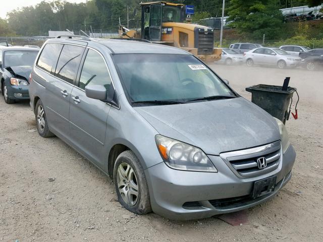 5FNRL38455B025718 - 2005 HONDA ODYSSEY EX GRAY photo 1