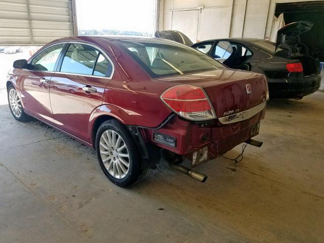 1G8ZX57749F200970 - 2009 SATURN AURA XR MAROON photo 3