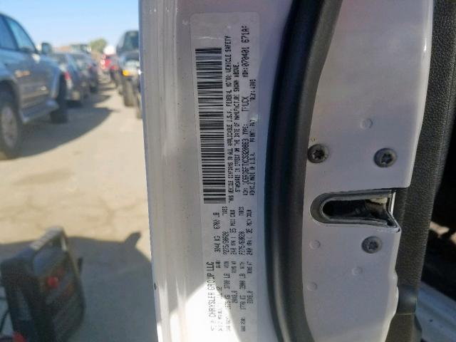 1C6RD6FTXCS320863 - 2012 DODGE RAM 1500 S WHITE photo 10