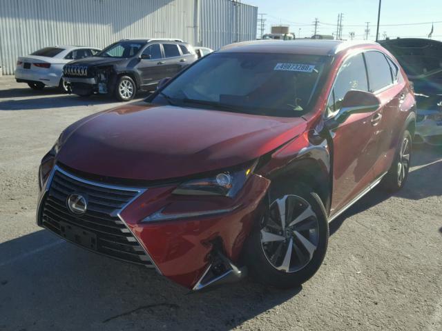 JTJYARBZ7J2109932 - 2018 LEXUS NX 200T RED photo 2