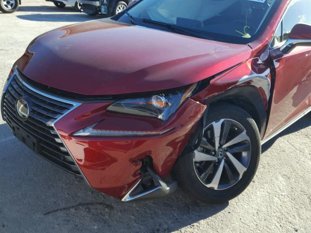 JTJYARBZ7J2109932 - 2018 LEXUS NX 200T RED photo 9