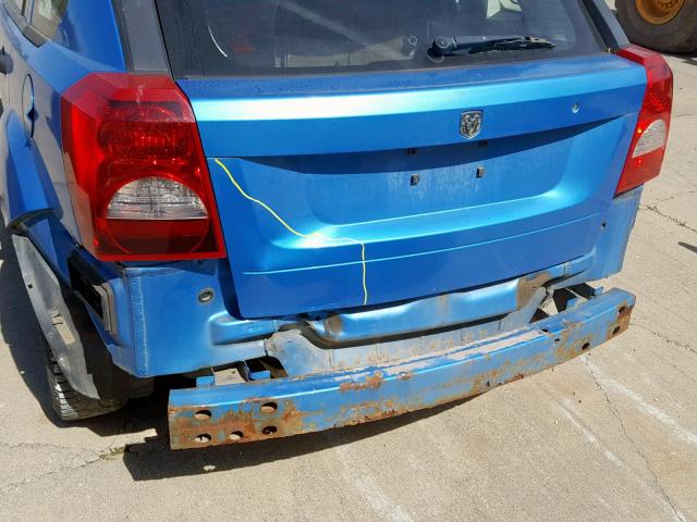 1B3HB28B98D609785 - 2008 DODGE CALIBER BLUE photo 9