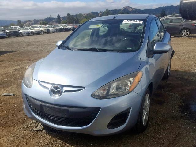 JM1DE1KZ9D0159514 - 2013 MAZDA MAZDA2 BLUE photo 2