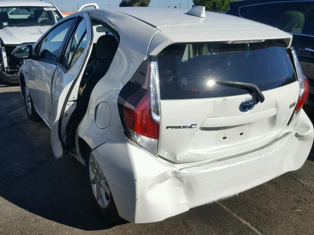 JTDKDTB30F1088685 - 2015 TOYOTA PRIUS C WHITE photo 3